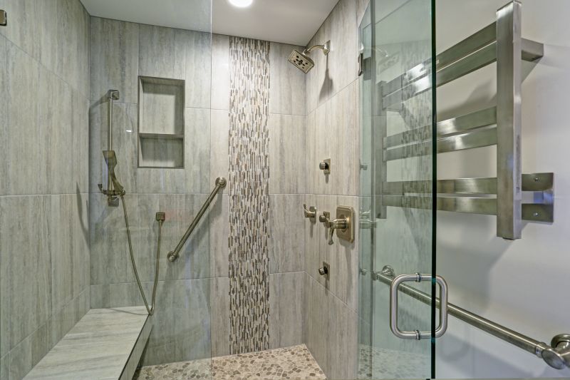 Walk-In Shower with Glass Enclosure